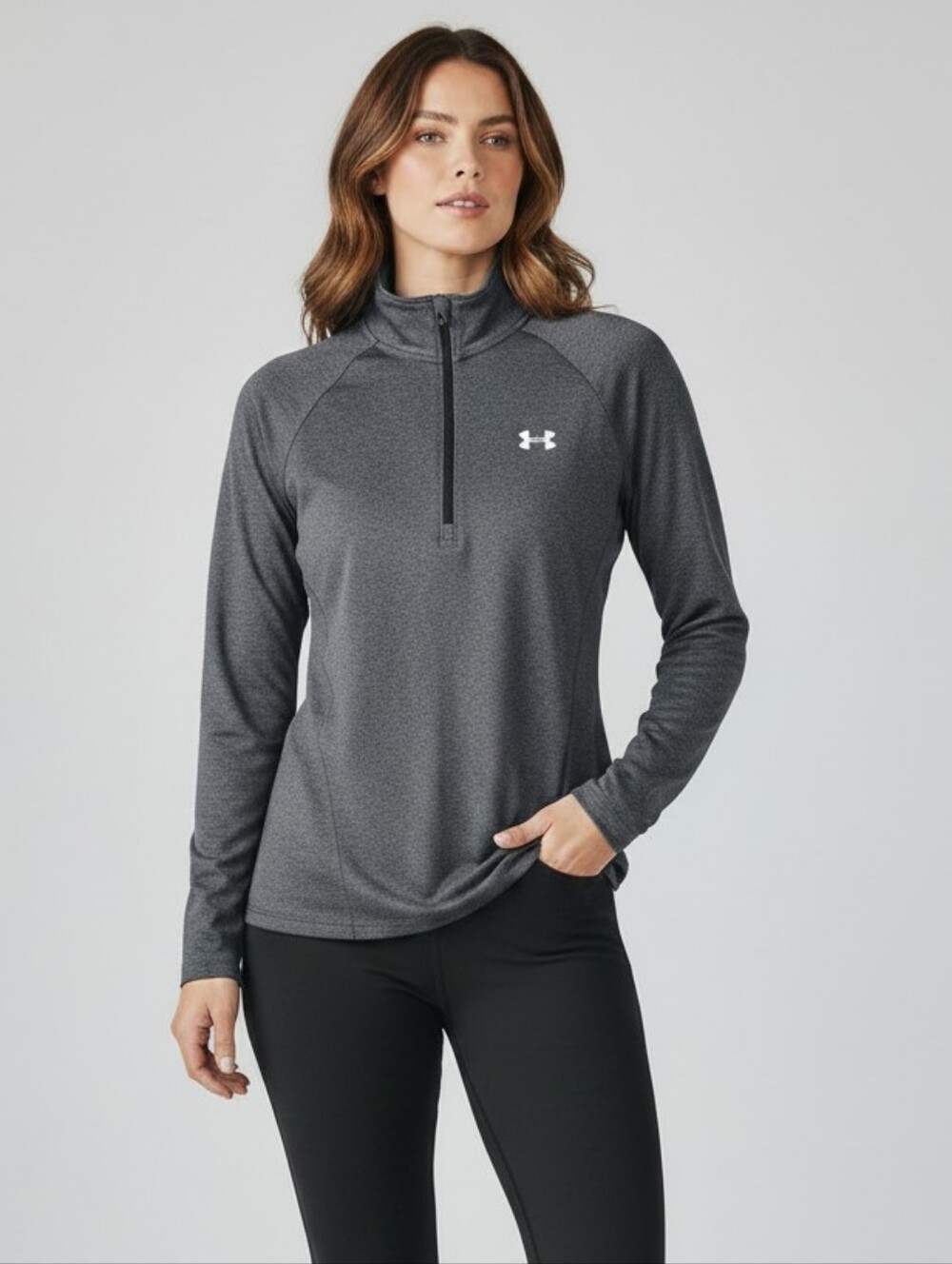 Under Armour Dark Gray Quarter-Zip Top